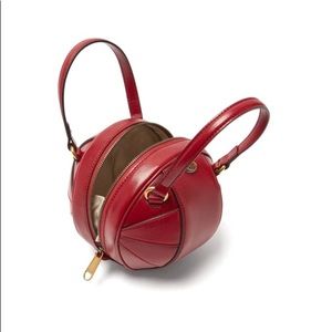 Gucci Bag Tifosa Basketball Small Red Leather Tote